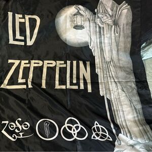 Led Zeppelin Fabric Tapestry 30" X 42" Polyester Stairway To Heaven Mythgem 2004